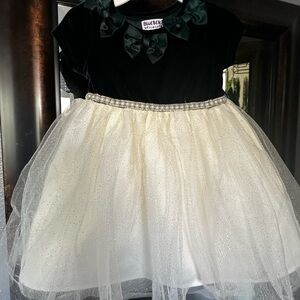 Blueberi Boulevard Black and White Kids Dress
